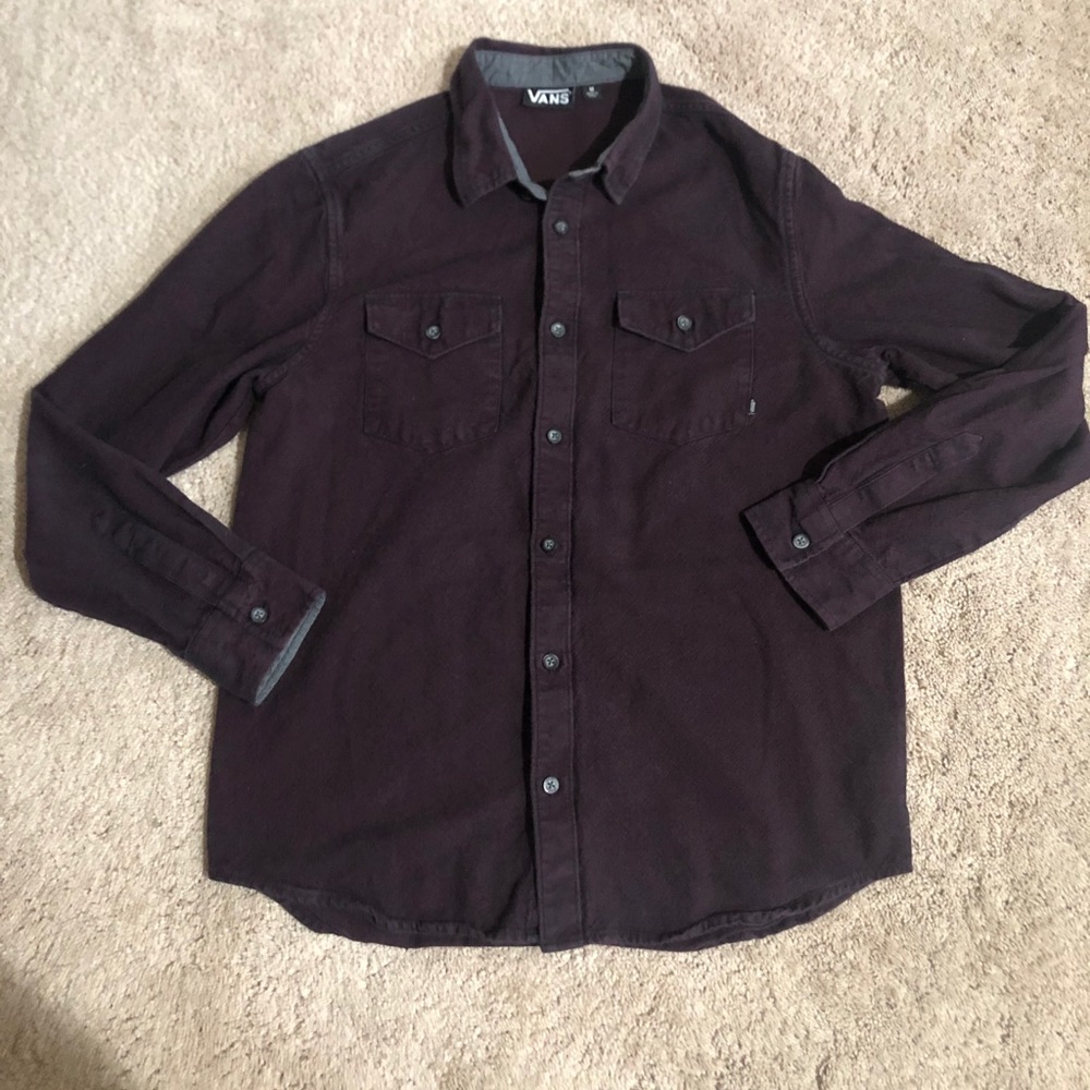 VANS Authentic Men’s Button Front Shirt Medium